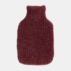 Tweedmill Hot Water Bottle with Cover, Red Illusion