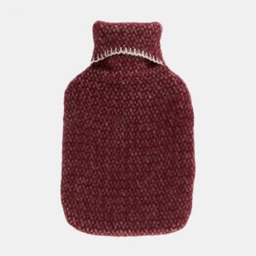 Tweedmill Hot Water Bottle with Cover, Red Illusion