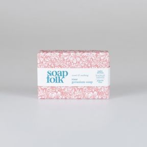 Rose and Geranium Wrapped Soap