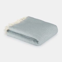 National Trust Illusion Wool Throw, Duck Egg