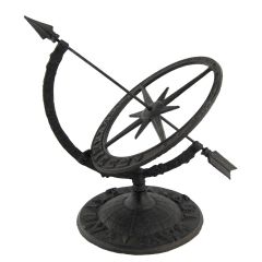 Cast Iron Ornate Armillary Sundial