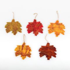 Hanging Autumn Leaves, Set of 5