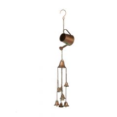 Watering Can with Bells, Antique Finish Wind Chime