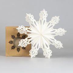 Hanging Paper Snowflake Decoration