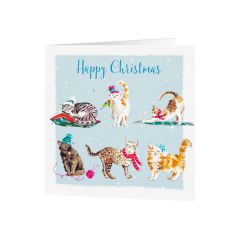 National Trust Wildlife Cats Christmas Cards, Pack of 10