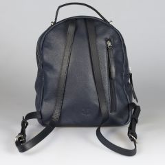 National Trust Leather Backpack, Navy