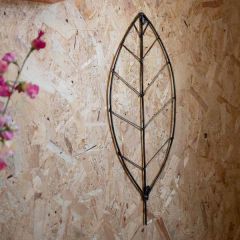 Wire Oval Leaf Wall Art