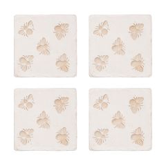 Bee Imprint Coasters Set of 4
