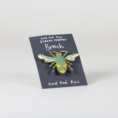 Screen Printed Bee Brooch