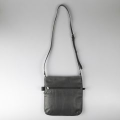 Small Leather Cross Body Bag, Grey