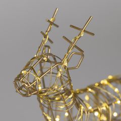 LED Gold Wire Reindeer