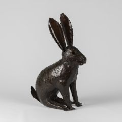 Sculpture Hare Recycled Metal