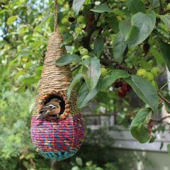 Handmade Bird Nest House, Assorted Colours