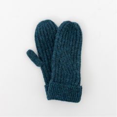 National Trust Knitted Mittens, Teal