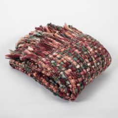 National Trust Chunky Knit Recycled Rust Throw