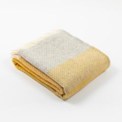 National Trust Ombre Yellow Throw