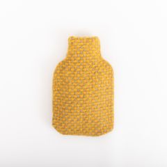 Pure New Wool Hot Water Bottle with Cover, Twill Yellow