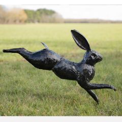 Single Bounding Hare Sculpture