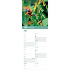 National Trust Wonderful Wildlife Photographic Slim Calendar 2025