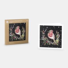 National Trust Wild Press Robin Christmas Cards, Box of 10