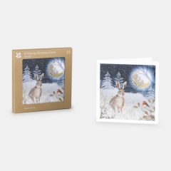 National Trust Moonlit Hare Christmas Cards, Box of 10