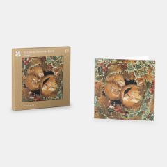 National Trust Cosy Dormice Christmas Cards, Box of 10