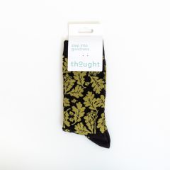 Organic Cotton Oak Leaf Print Socks, Size 7-11