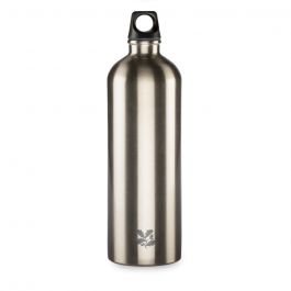 National Trust Stainless Steel Silver Bottle, 1L