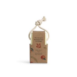 National Trust Rosemary Leaf and Orange Soap on a rope