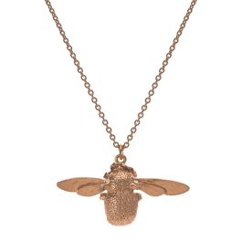 Alex Monroe Rose Gold Plated Bumblebee Necklace