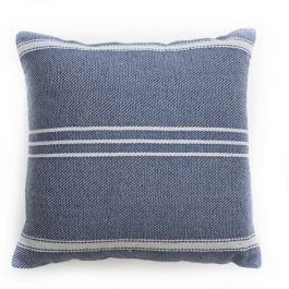 Weaver Green Oxford Stripe Navy Cushion