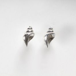 Shell Charm Stud Earrings