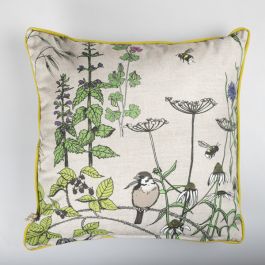 Bees and Wildflower Cushion