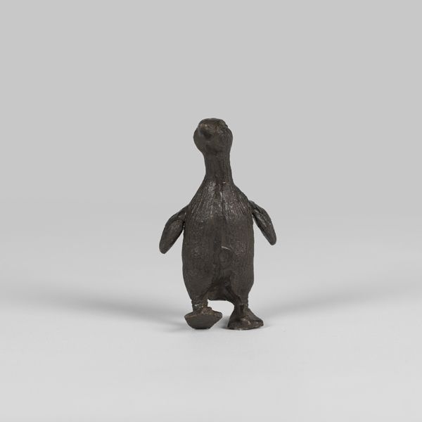 Cast Iron Duckling Sculpture