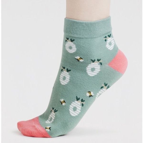 Thought Beehive Organic Cotton Short Sock