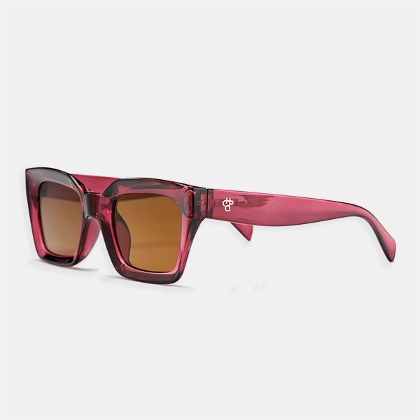 CHPO Recycled Plastic Burgundy Sunglasses