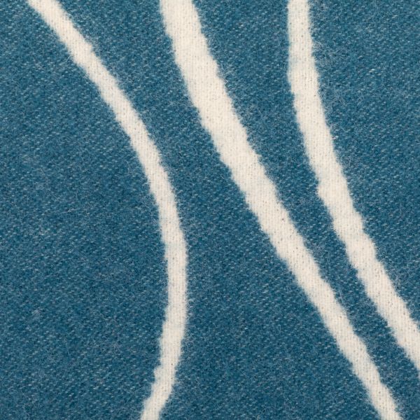 National Trust Jacquard Marine Wave Throw