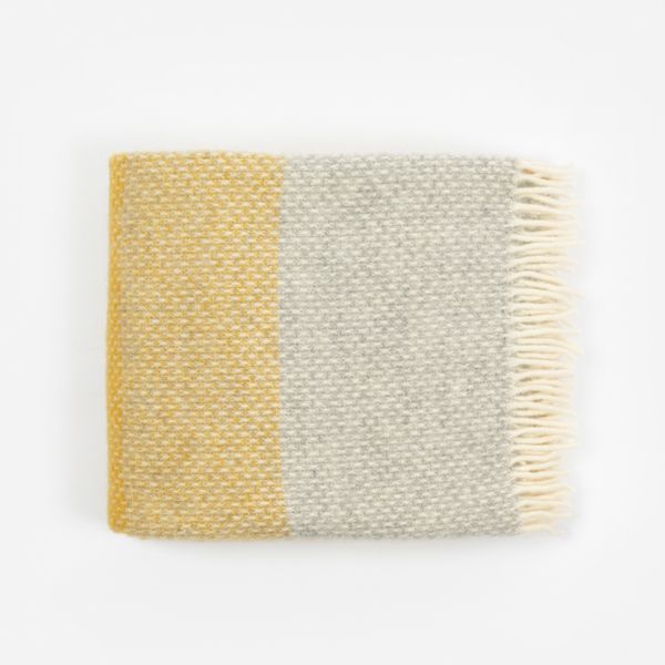 National Trust Ombre Yellow Throw