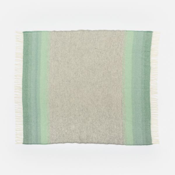 National Trust Ombre Green Throw