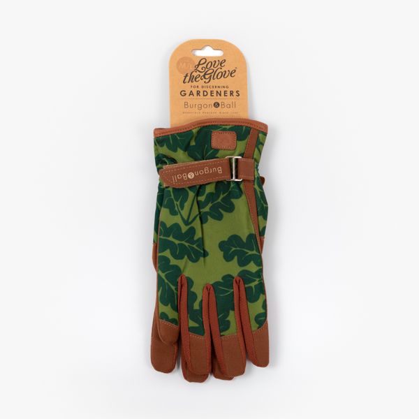 Burgon and Ball Moss Oak Leaf Garden Gloves