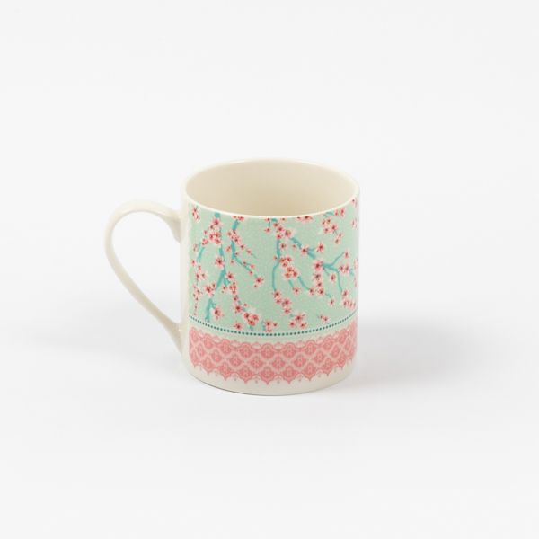 Pink Blossom Bone China Recycled Mug