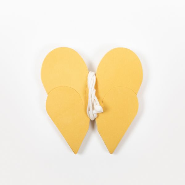  Yellow Hanging Paper Flower Decoration