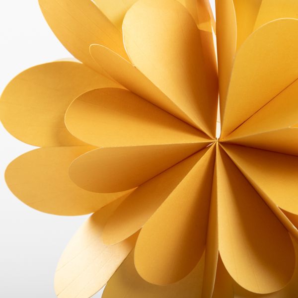  Yellow Hanging Paper Flower Decoration