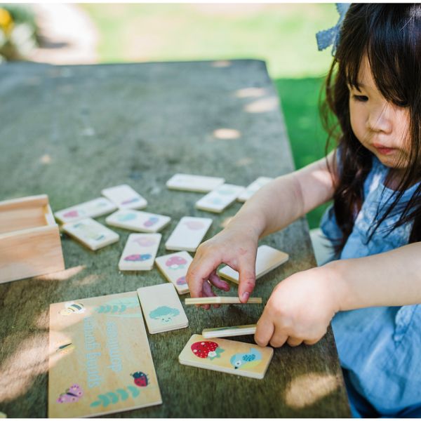 Orange Tree Toys Spring Garden Dominoes