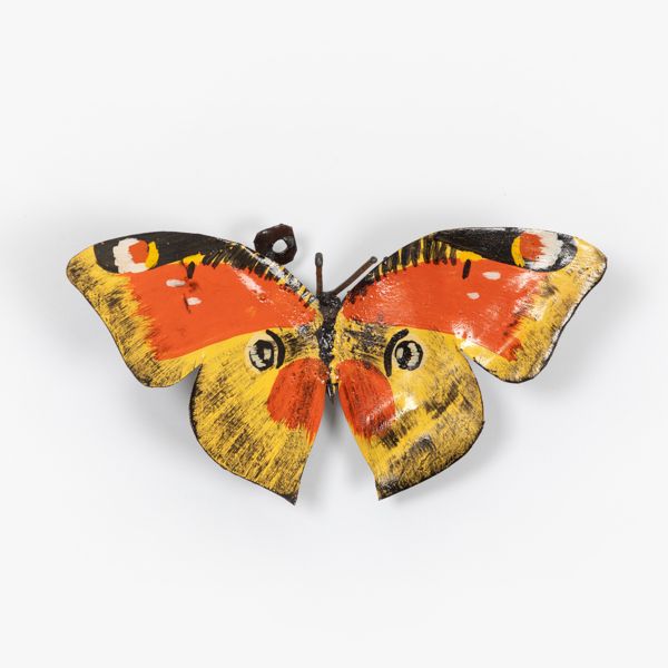 Butterfly Sculpture on Wall, Set of 2