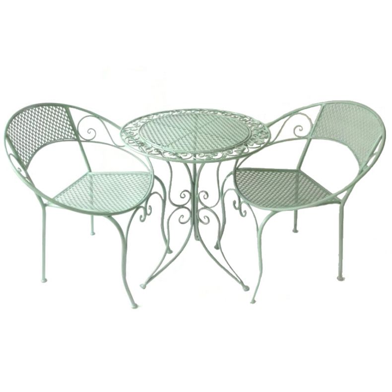 Aquit Mesh 3 Piece Bistro Set, Sage