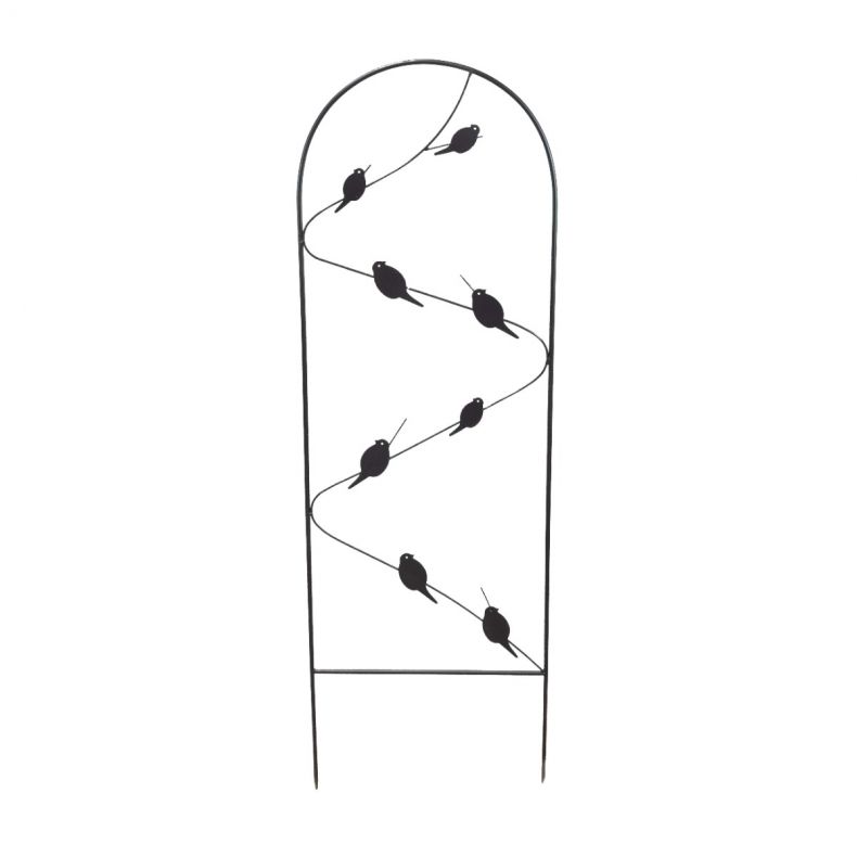 Birds on Wire Trellis, Set of 2