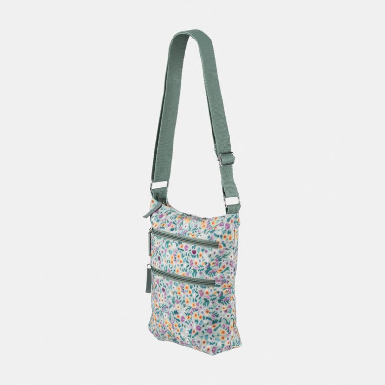 National Trust Quarry Bank Ditsy Floral Organic Cotton Cross Body Bag