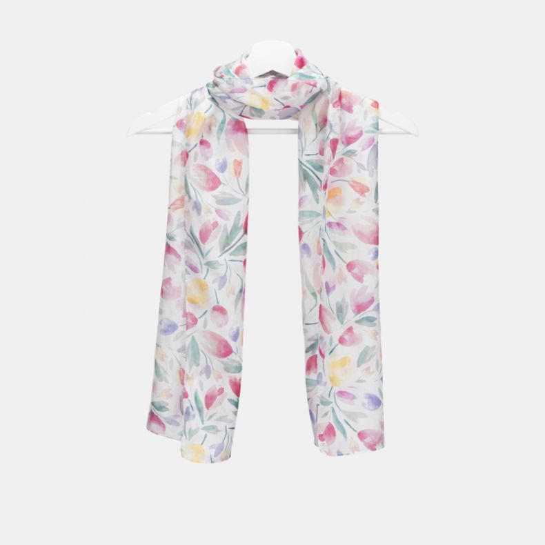 National Trust Tulip Meadow Silk Scarf