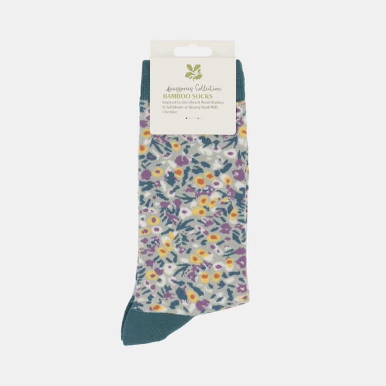 National Trust Quarry Bank Ditsy Floral Bamboo Socks